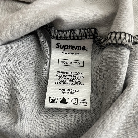 Supreme Bobsled FW20 Long Sleeve Shirt Size Medium Black Streetwear Crewneck EUC - Picture 4 of 7